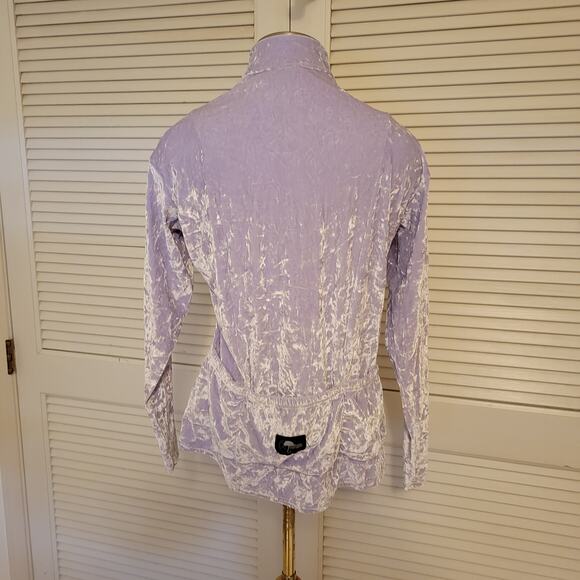 Terry Precision Purple Velvet Reflective Cycling Jersey Women’s M Long Sleeve - Picture 2 of 9